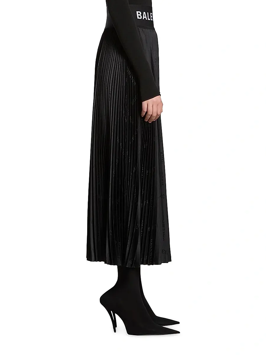 Balenciaga Women's Diagonal Allover Pleated Skirt | Thumbnail 4 Balenciaga Women's Diagonal Allover Pleated Skirt | Thumbnail 4