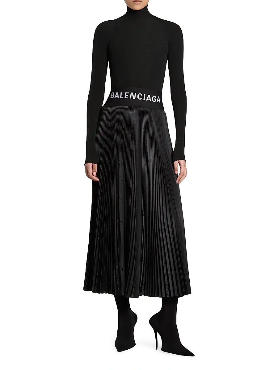 Balenciaga Women's Diagonal Allover Pleated Skirt | Thumbnail 6 Balenciaga Women's Diagonal Allover Pleated Skirt | Thumbnail 6