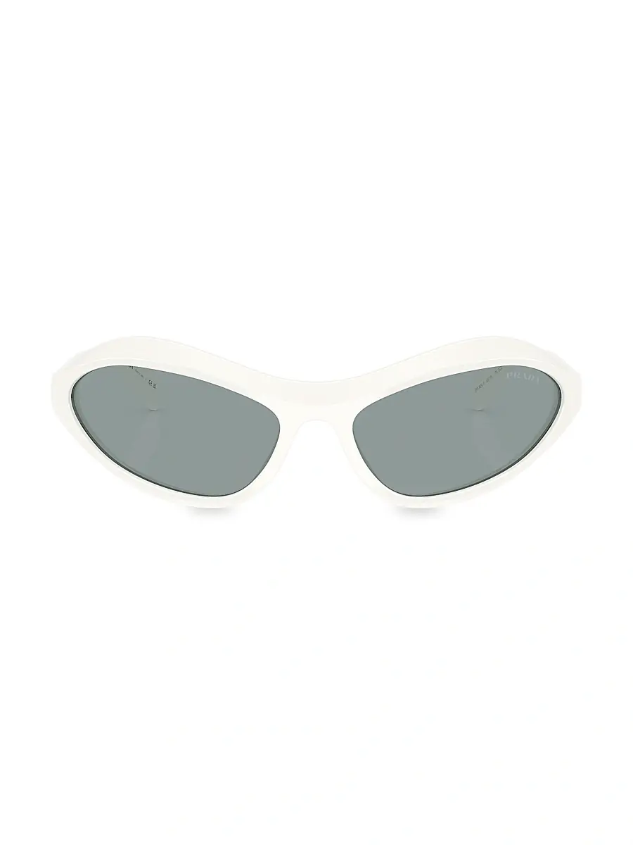 Prada Women's 63MM Wraparound Sunglasses | Thumbnail 2 Prada Women's 63MM Wraparound Sunglasses | Thumbnail 2