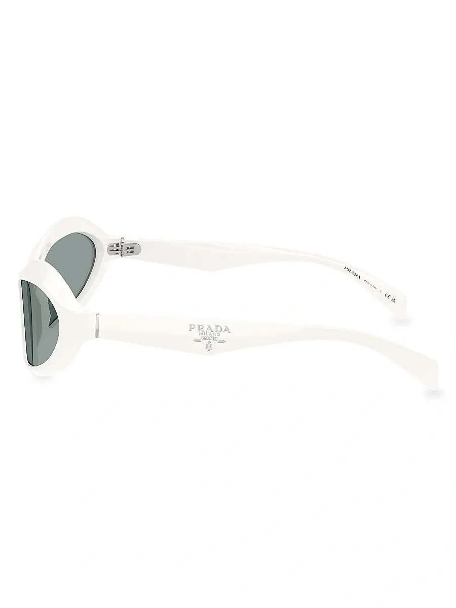 Prada Women's 63MM Wraparound Sunglasses | Thumbnail 3 Prada Women's 63MM Wraparound Sunglasses | Thumbnail 3