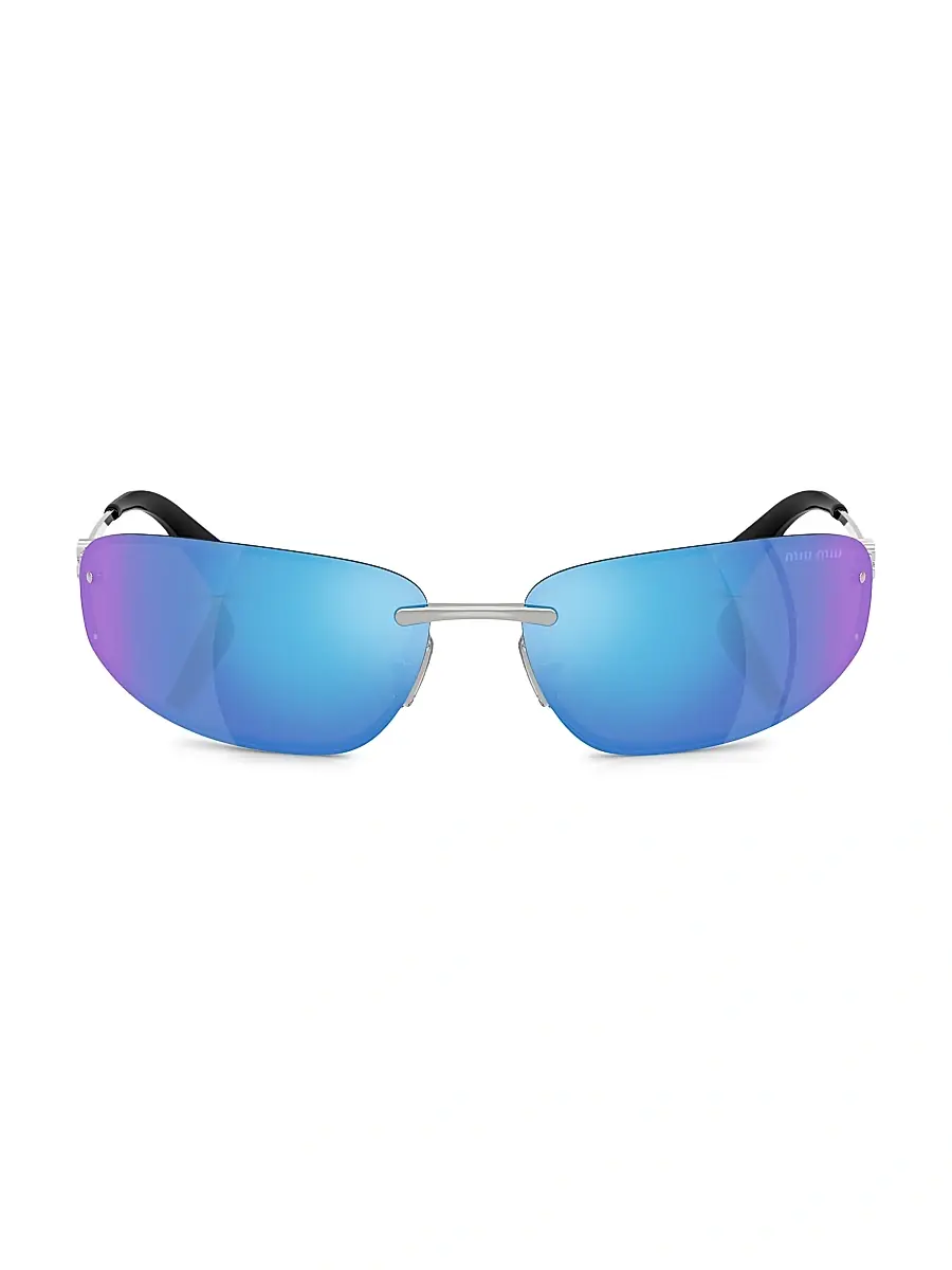 Miu Miu Women's 69MM Shield Sunglasses | Thumbnail 2