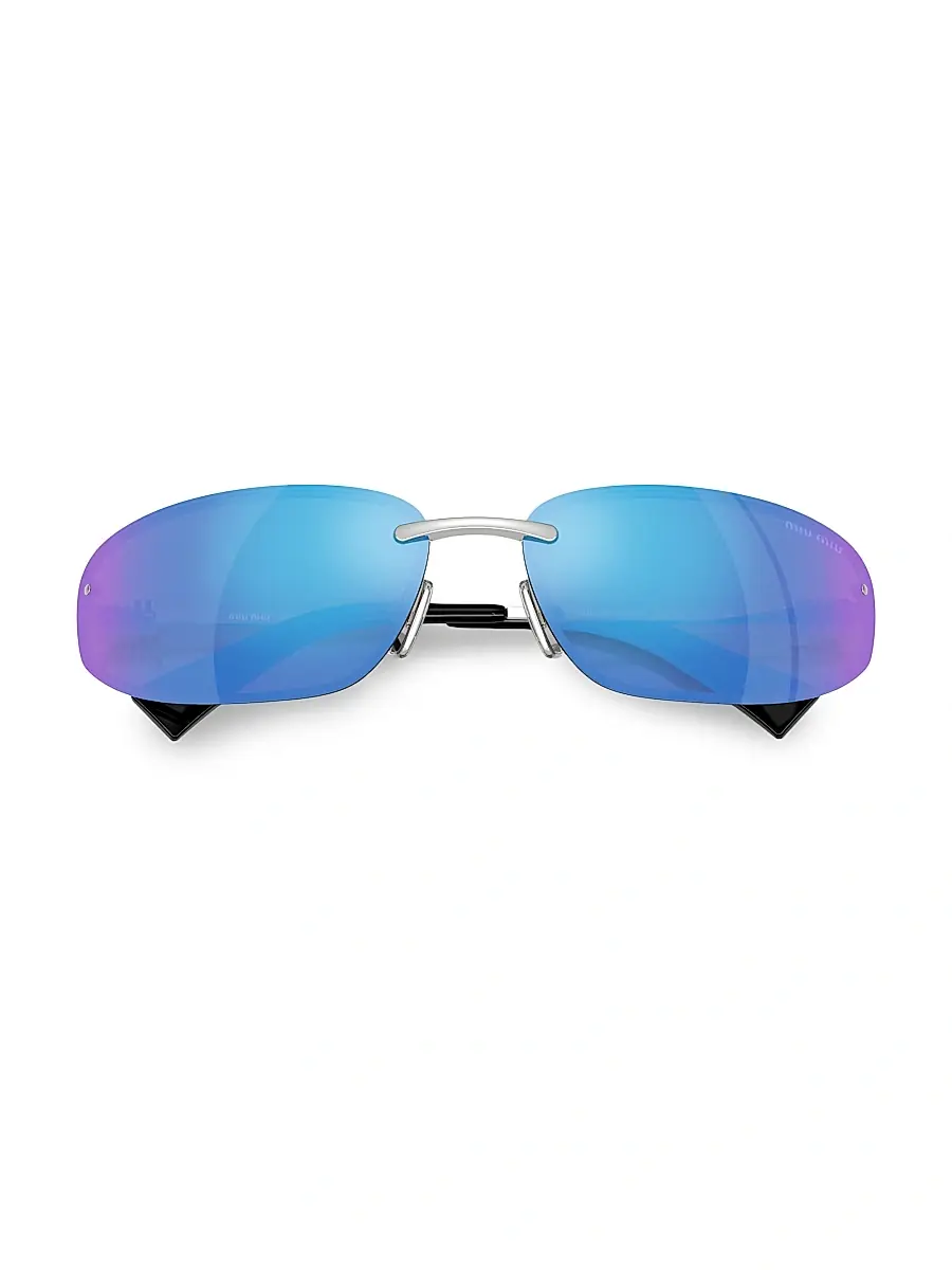 Miu Miu Women's 69MM Shield Sunglasses | Thumbnail 5