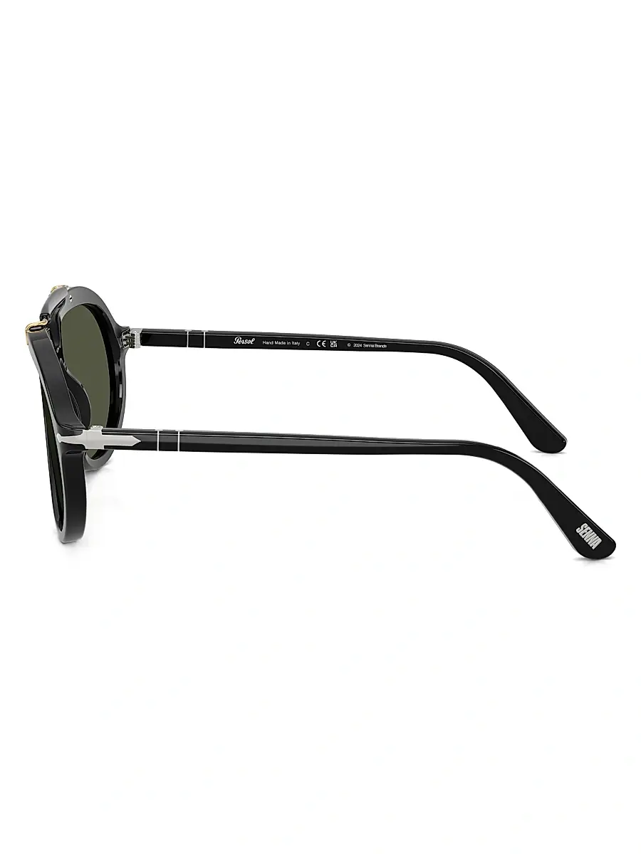 PERSOL Men's 57MM Square Sunglasses | Thumbnail 3