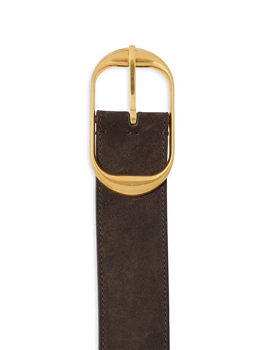 Nili Lotan Women's Nili Suede Belt - Brown | Thumbnail 2 Nili Lotan Women's Nili Suede Belt - Brown | Thumbnail 2