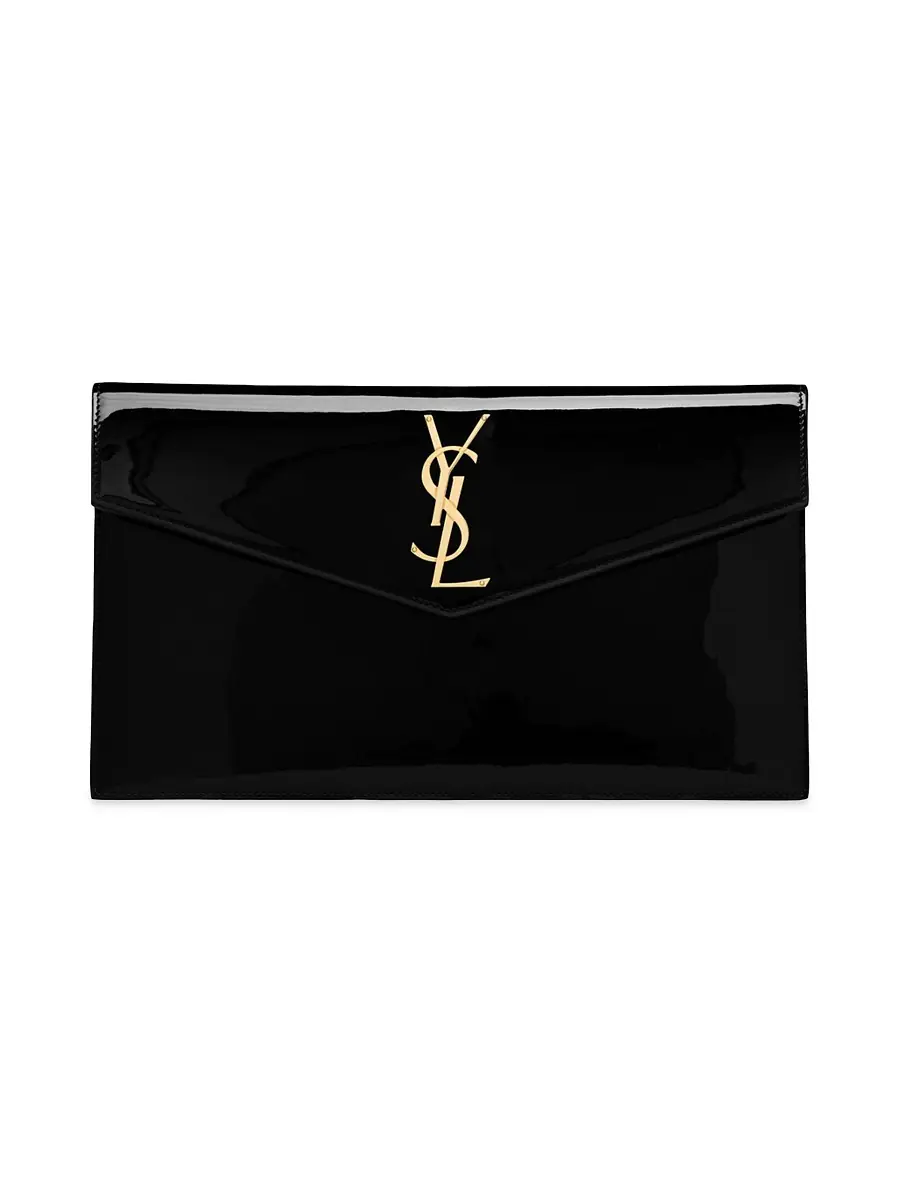 Saint Laurent Women's Uptown Pouch in Patent Leather - Black | Thumbnail 5 Saint Laurent Women's Uptown Pouch in Patent Leather - Black | Thumbnail 5