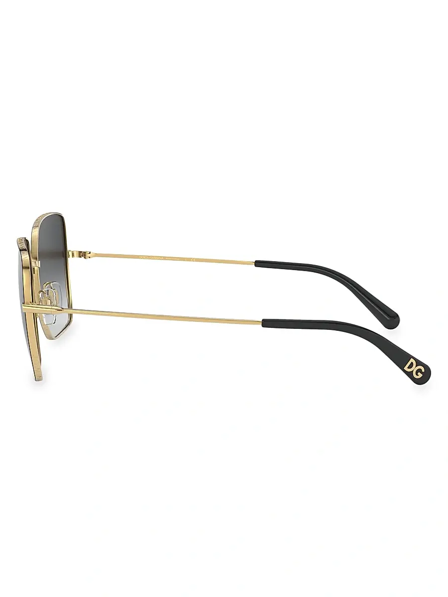 Dolce & Gabbana Women's 57MM Square Sunglasses - Gold | Thumbnail 4 Dolce & Gabbana Women's 57MM Square Sunglasses - Gold | Thumbnail 4