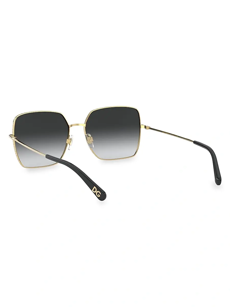 Dolce & Gabbana Women's 57MM Square Sunglasses - Gold | Thumbnail 5 Dolce & Gabbana Women's 57MM Square Sunglasses - Gold | Thumbnail 5