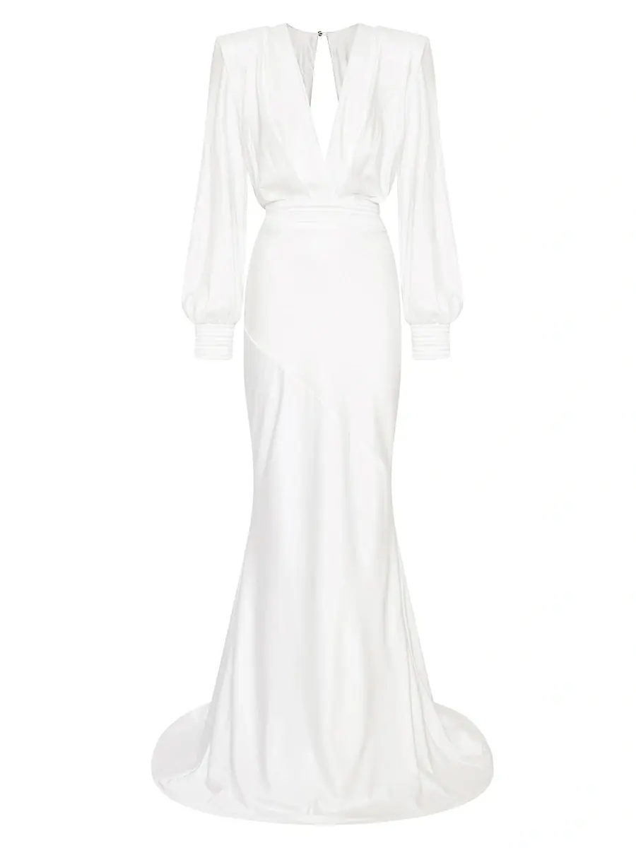Zhivago Women's Signature Betsy Bias-Cut Gown - Ivory - Size 2 | Image 1 Zhivago Women's Signature Betsy Bias-Cut Gown - Ivory - Size 2 | Image 1