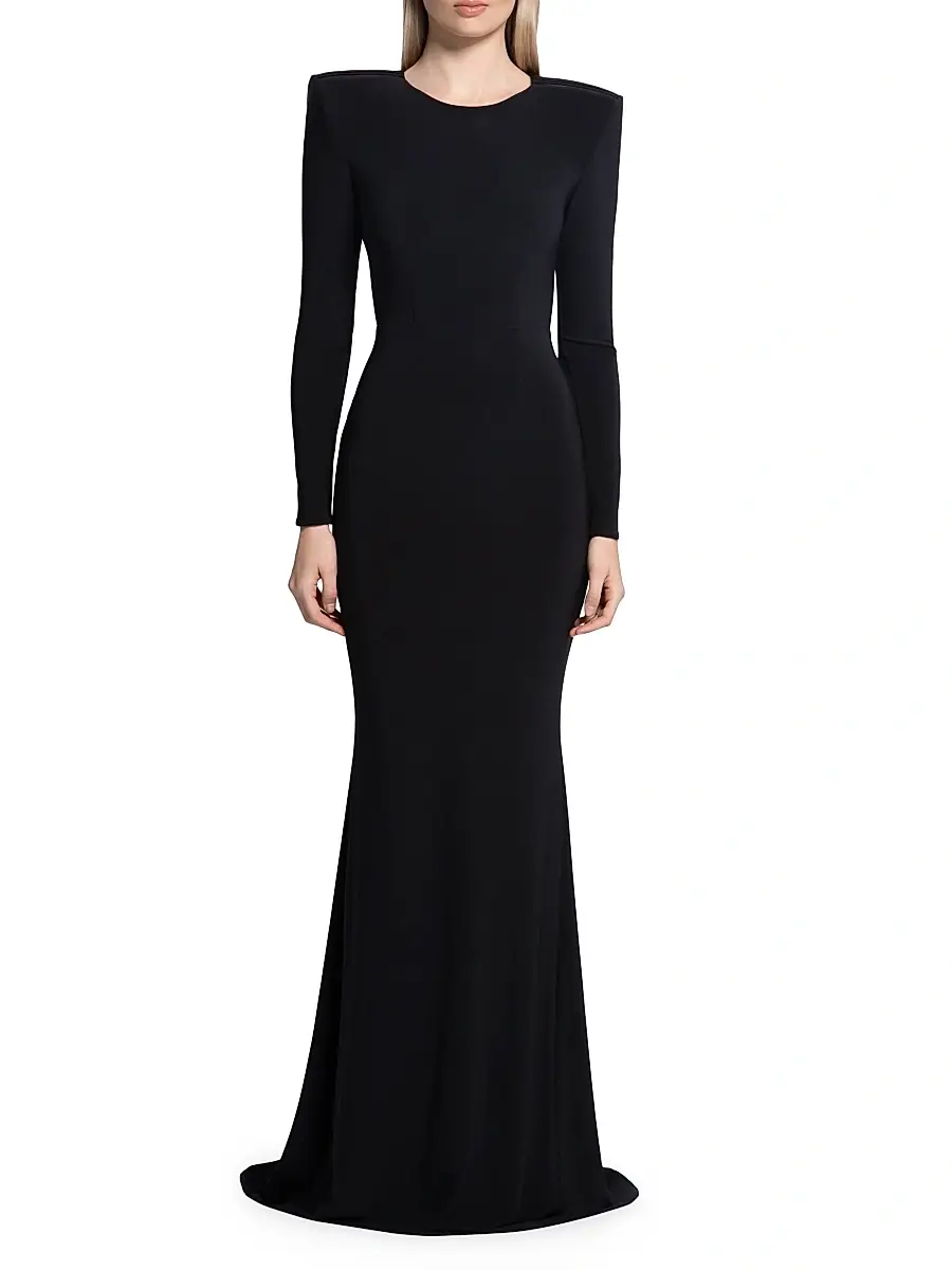 Zhivago Women's Forte Floor-Length Jersey Gown - Black | Thumbnail 2 Zhivago Women's Forte Floor-Length Jersey Gown - Black | Thumbnail 2