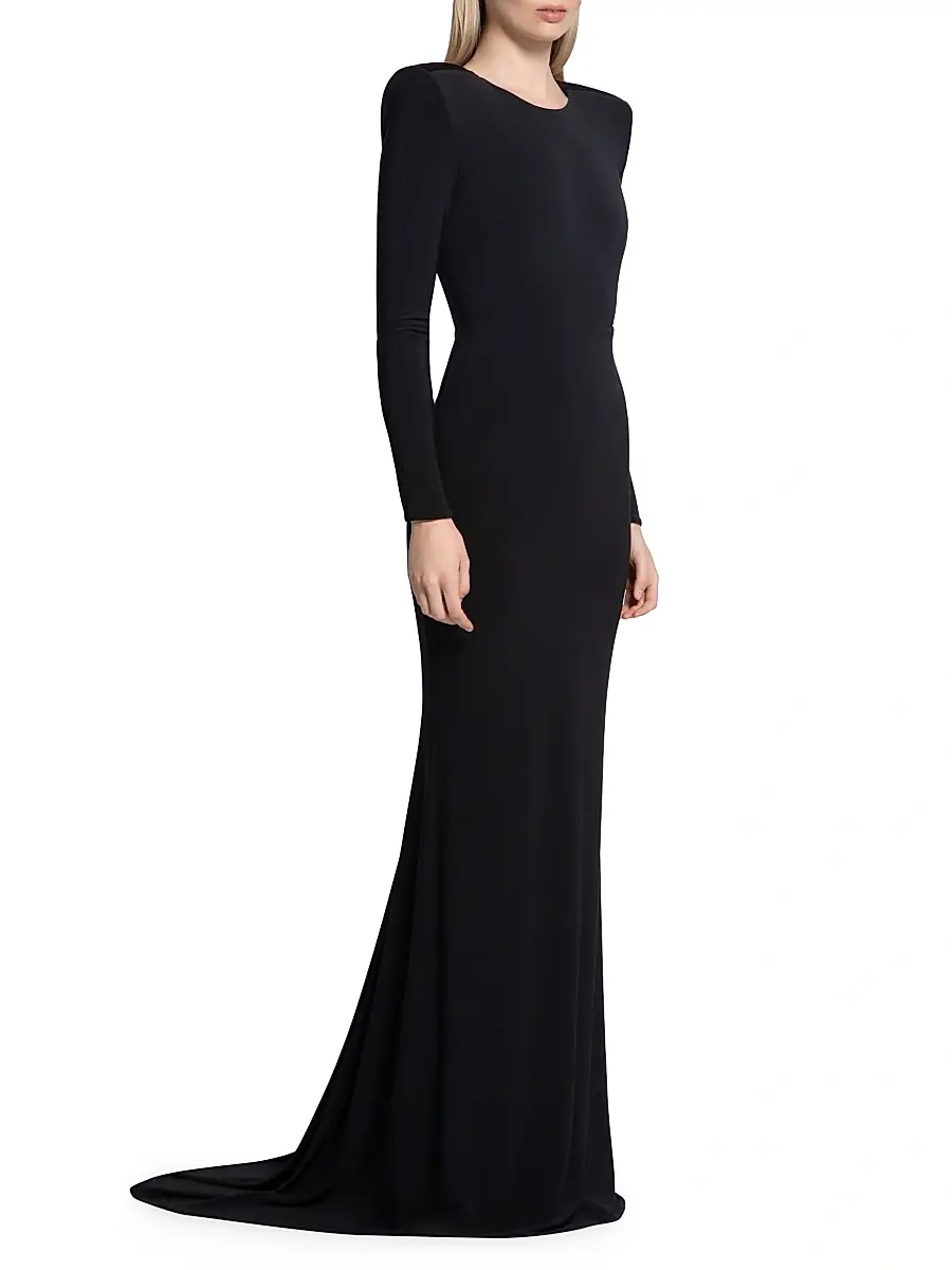 Zhivago Women's Forte Floor-Length Jersey Gown - Black | Thumbnail 3 Zhivago Women's Forte Floor-Length Jersey Gown - Black | Thumbnail 3