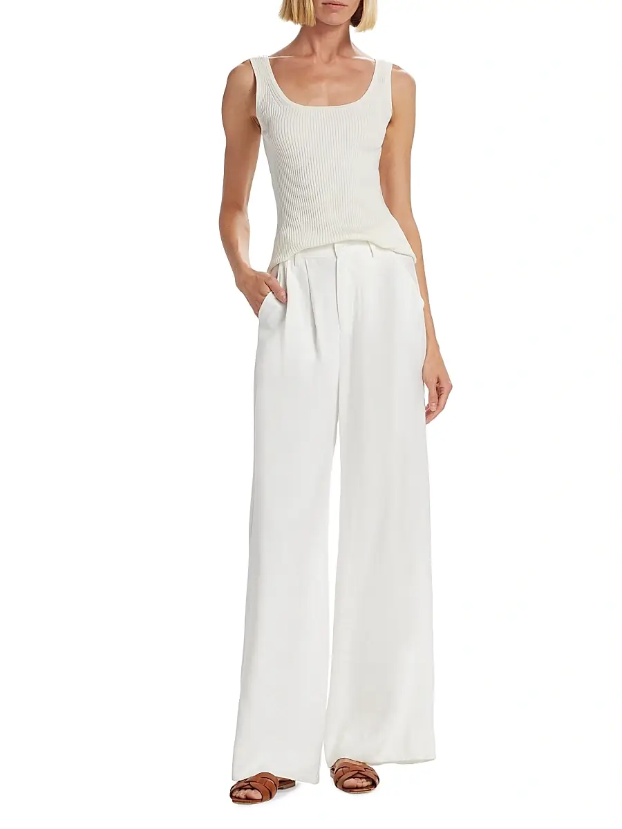 Zimmermann Women's Scoopneck Rib-Knit Tank | Thumbnail 2 Zimmermann Women's Scoopneck Rib-Knit Tank | Thumbnail 2