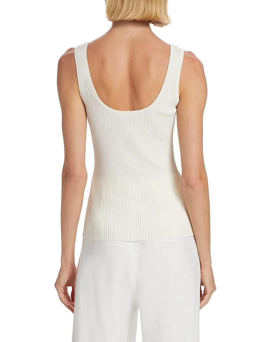 Zimmermann Women's Scoopneck Rib-Knit Tank | Thumbnail 5 Zimmermann Women's Scoopneck Rib-Knit Tank | Thumbnail 5