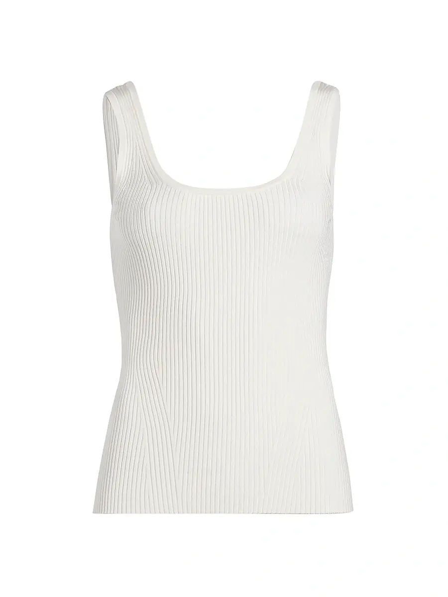 Zimmermann Women's Scoopneck Rib-Knit Tank