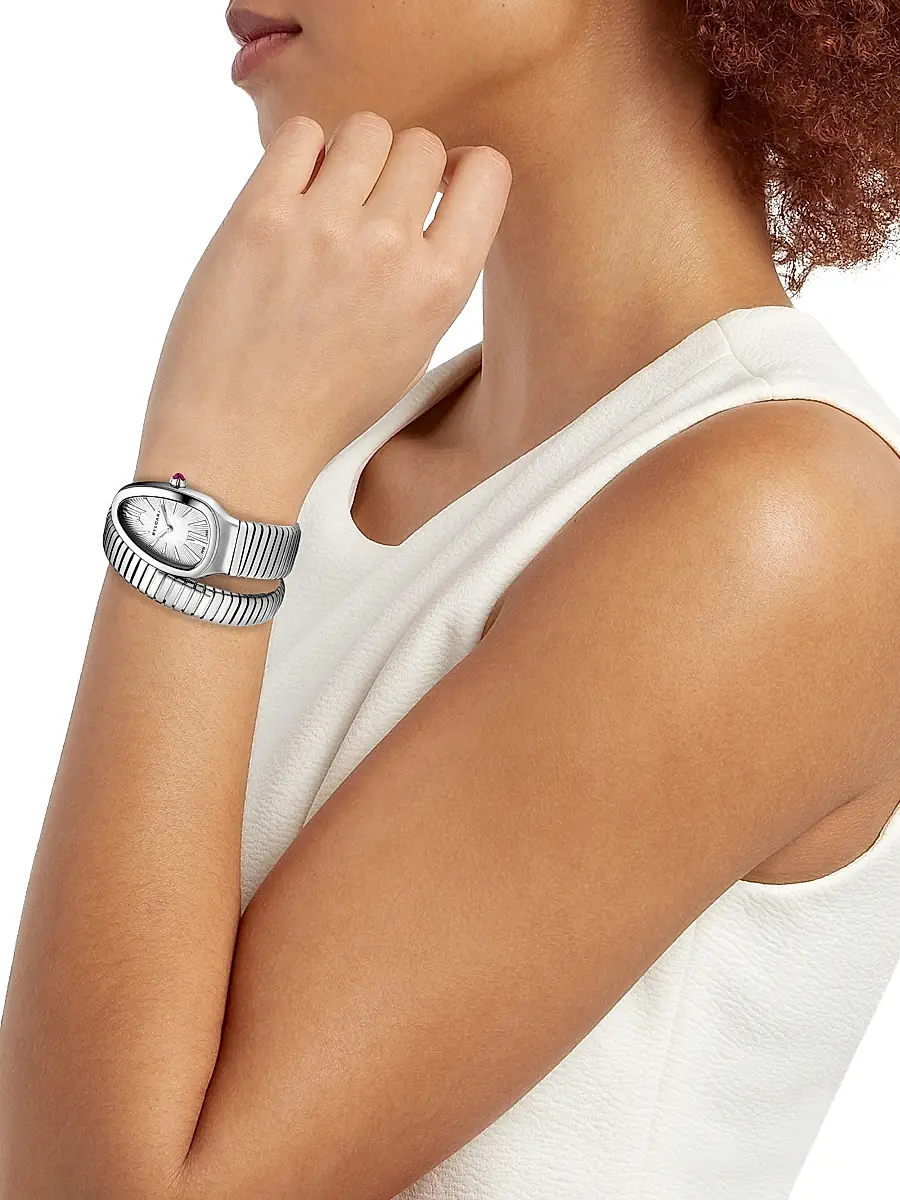 BVLGARI Women's Serpenti Tubogas Stainless Steel Single Twist Watch | Thumbnail 5 BVLGARI Women's Serpenti Tubogas Stainless Steel Single Twist Watch | Thumbnail 5
