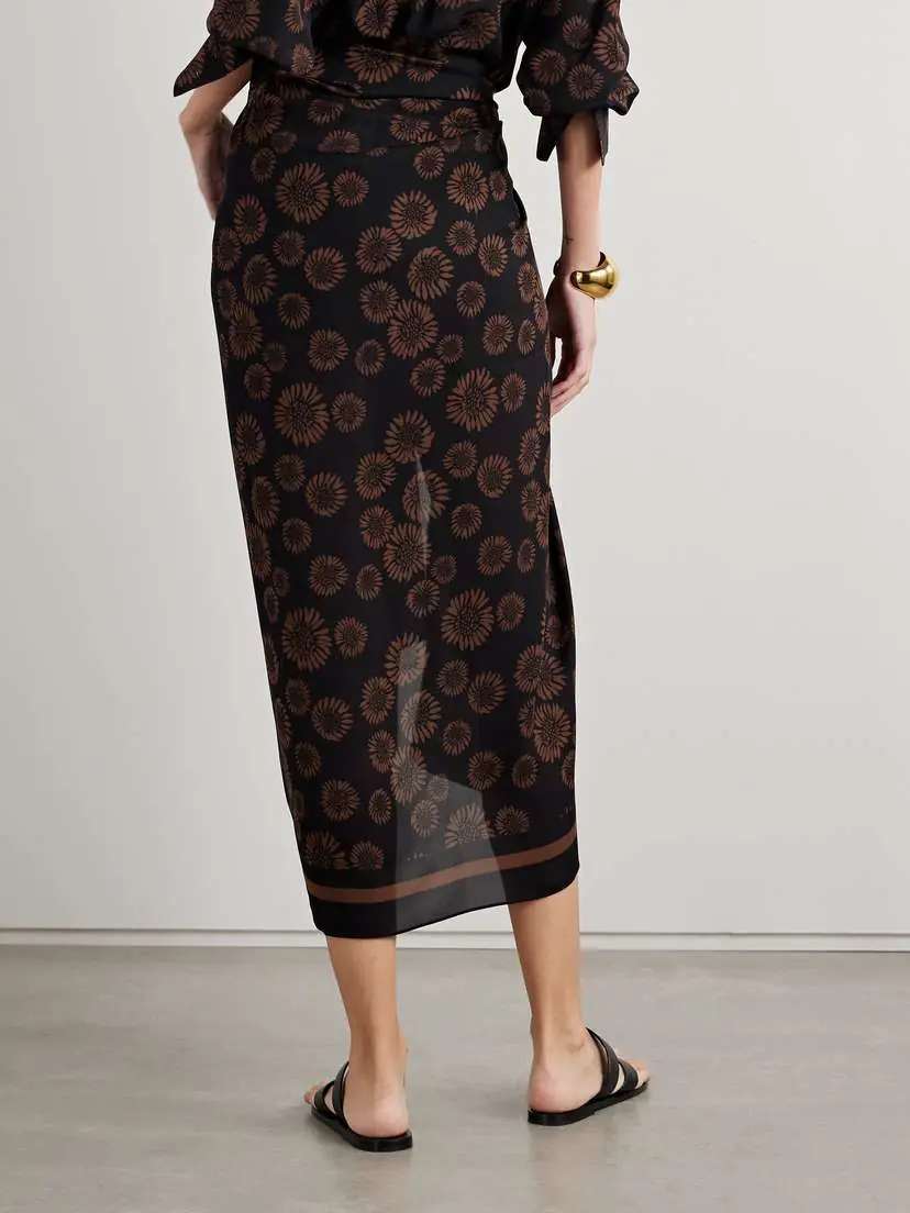 Matteau Floral-print Silk-georgette Pareo | Thumbnail 3 Matteau Floral-print Silk-georgette Pareo | Thumbnail 3