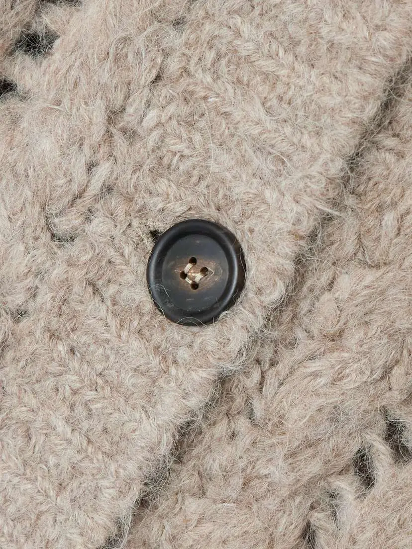 Brunello Cucinelli Hooded Cable-knit Alpaca-blend Cardigan | Thumbnail 5