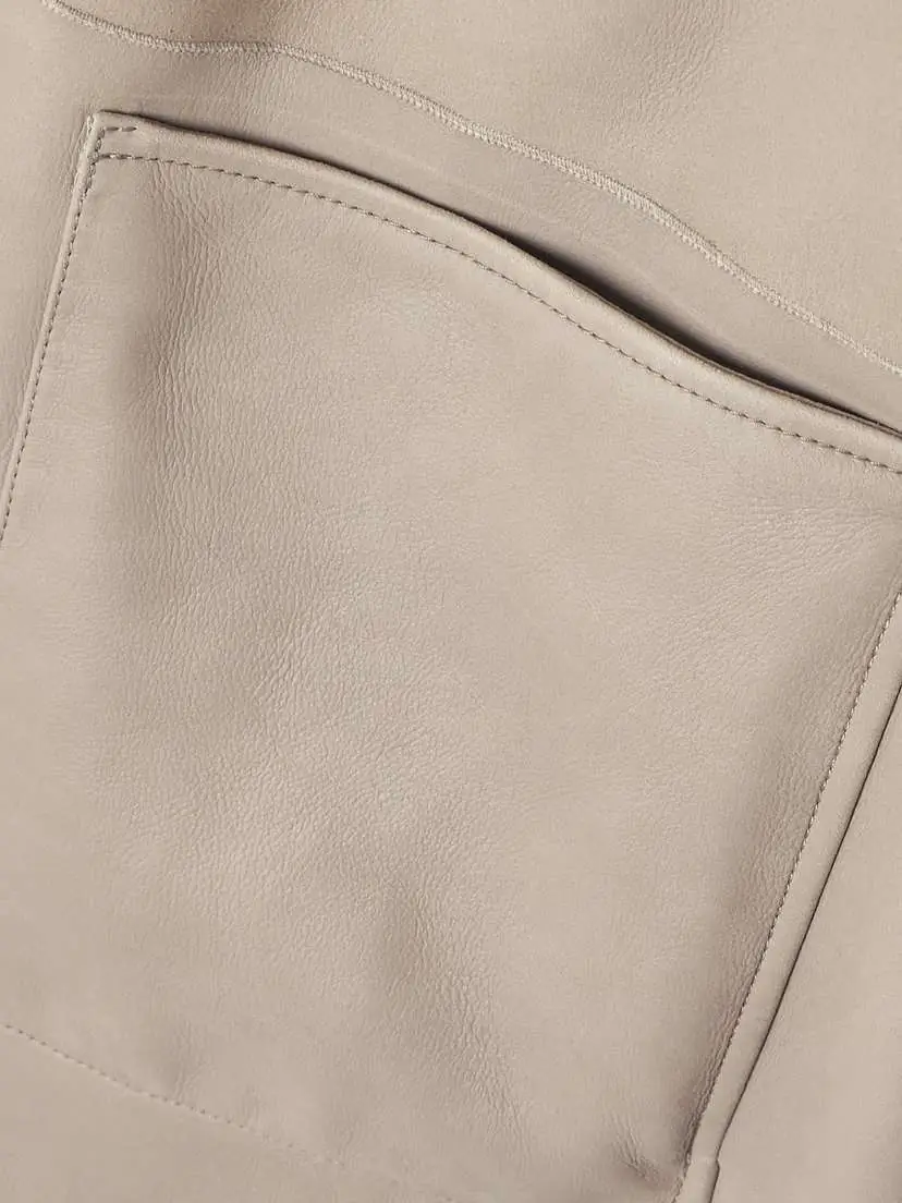 Brunello Cucinelli Belted Shearling Coat | Thumbnail 5