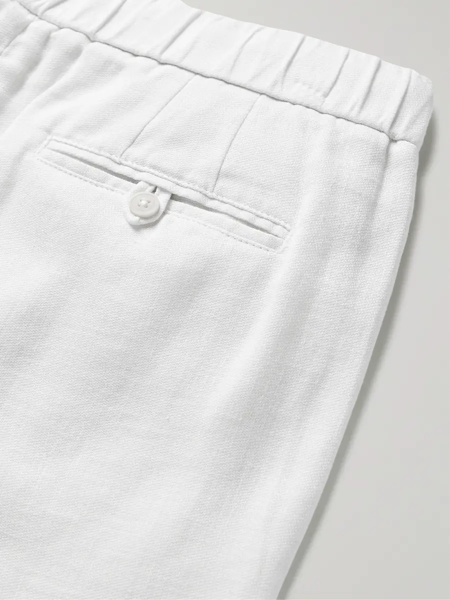 Frescobol Carioca Felipe Straight-Leg Linen and Cotton-Blend Drawstring Shorts - Men | Thumbnail 4 Frescobol Carioca Felipe Straight-Leg Linen and Cotton-Blend Drawstring Shorts - Men | Thumbnail 4