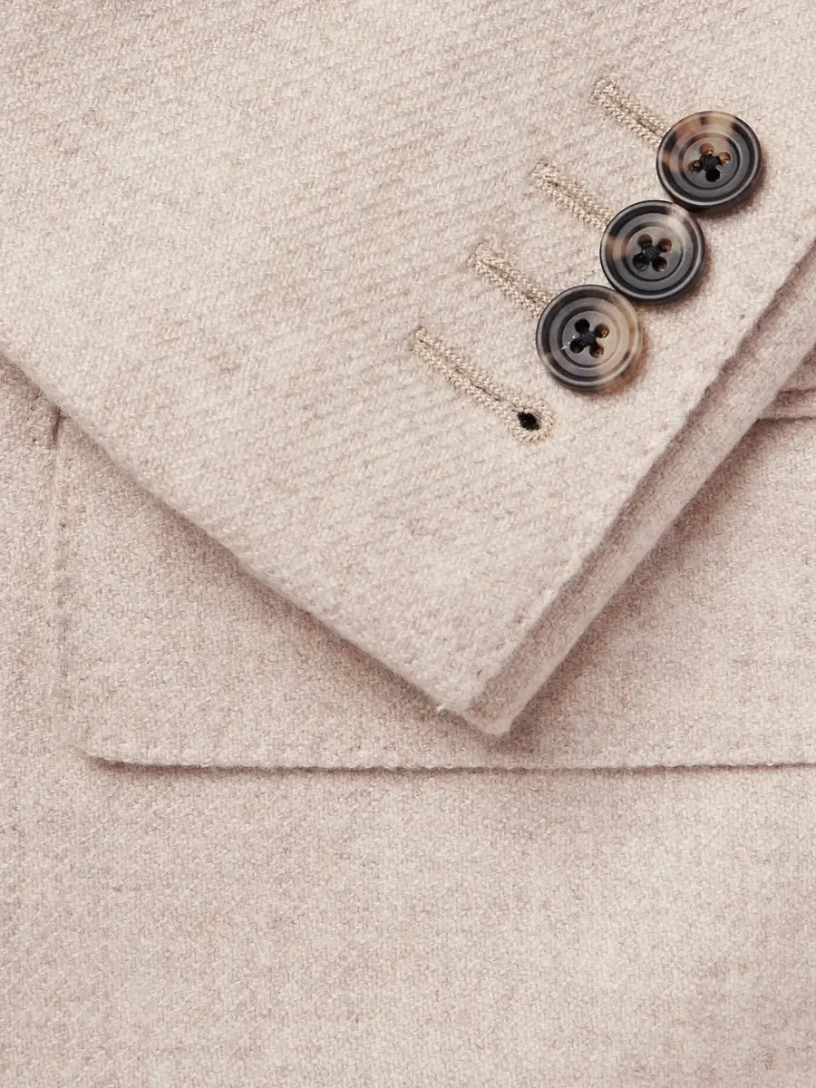 Thom Sweeney Unstructured Double-Breasted Cashmere Blazer - Men | Thumbnail 4