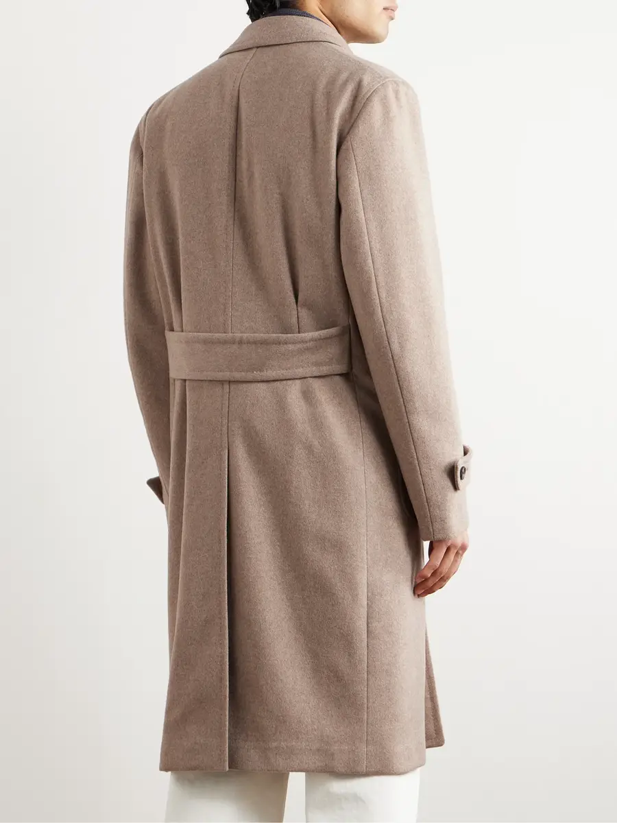 Thom Sweeney Double-Breasted Cashmere Coat - Men | Thumbnail 3