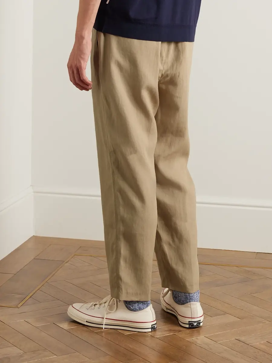 Orlebar Brown Alex Tapered Linen Drawstring Trousers - Men | Thumbnail 3 Orlebar Brown Alex Tapered Linen Drawstring Trousers - Men | Thumbnail 3