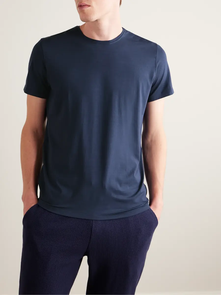 Derek Rose Basel Stretch Micro Modal Jersey T-Shirt - Men | Thumbnail 3