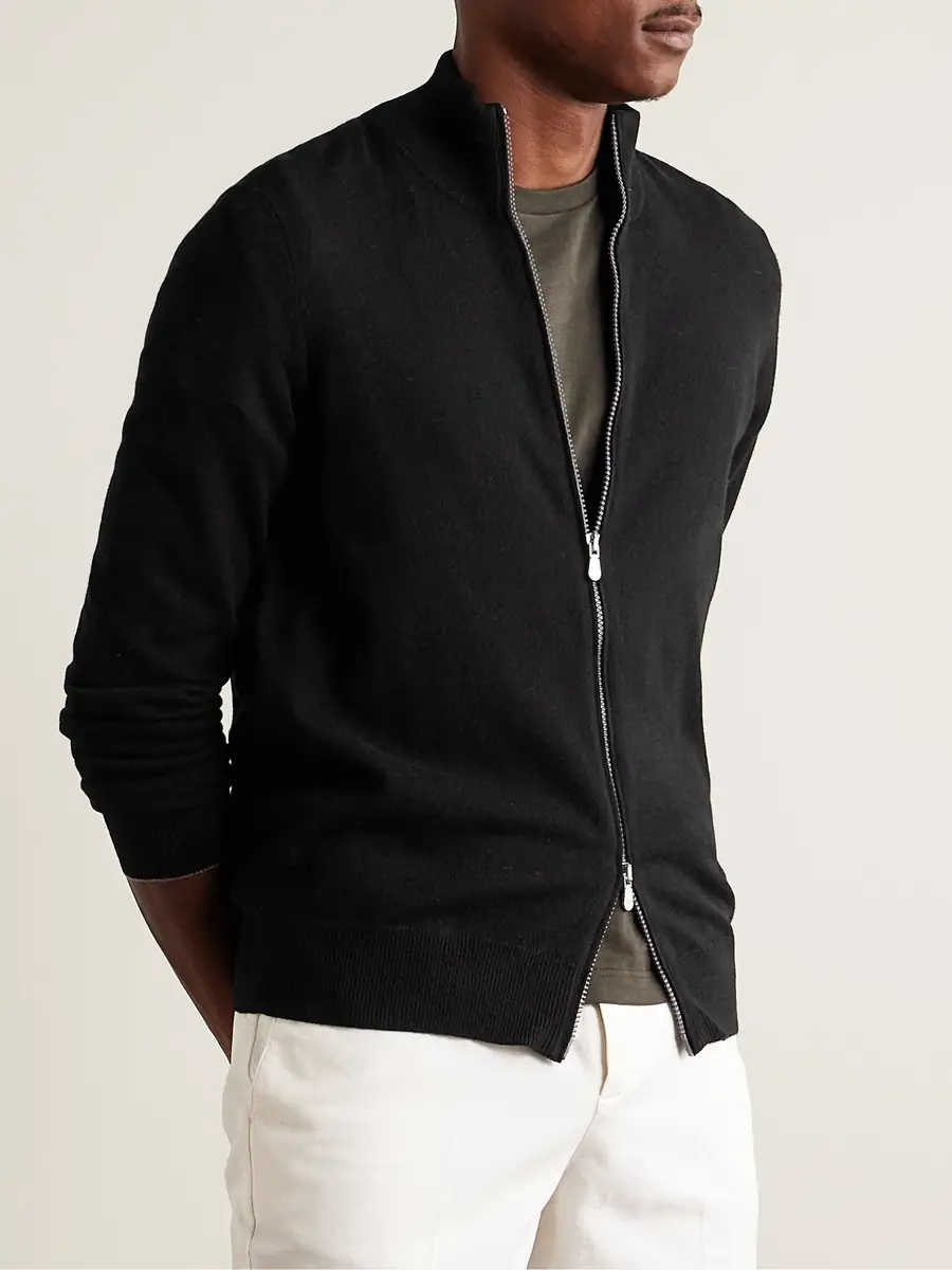 Brunello Cucinelli Cashmere Zip-Up Sweater - Men | Thumbnail 5 Brunello Cucinelli Cashmere Zip-Up Sweater - Men | Thumbnail 5