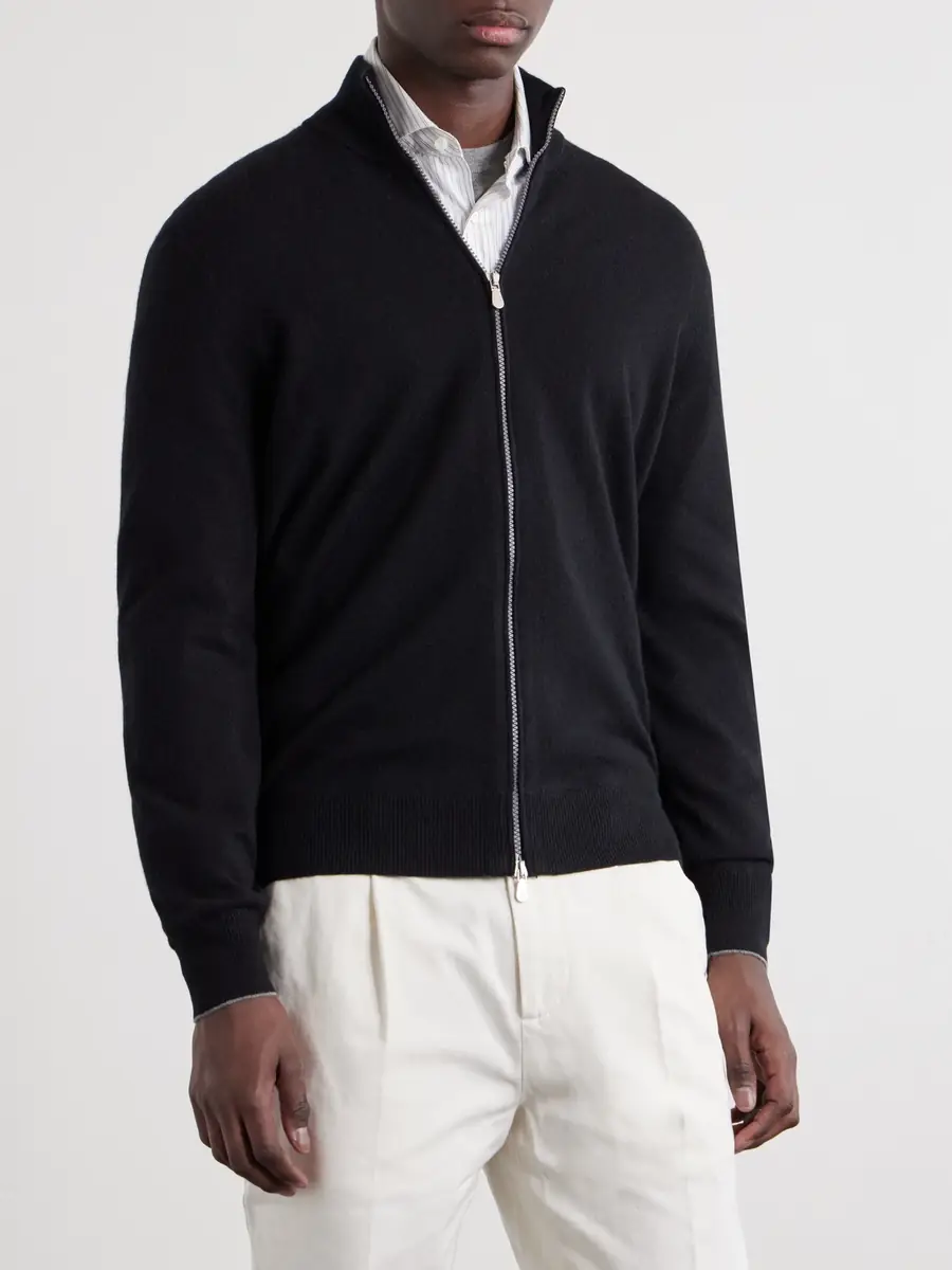 Brunello Cucinelli Cashmere Zip-Up Sweater - Men | Thumbnail 6 Brunello Cucinelli Cashmere Zip-Up Sweater - Men | Thumbnail 6
