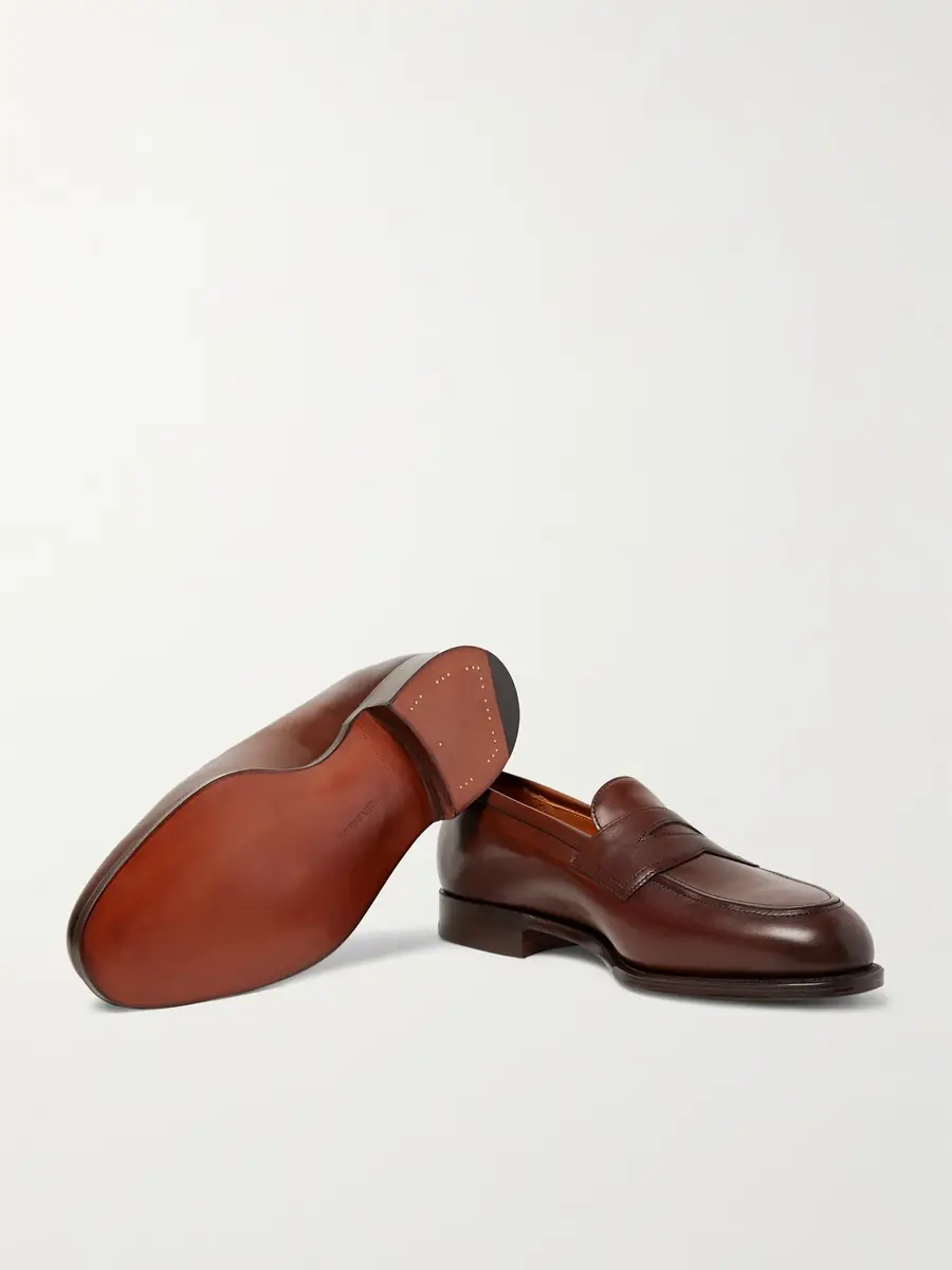 Edward Green Piccadilly Leather Penny Loafers - Men | Thumbnail 3