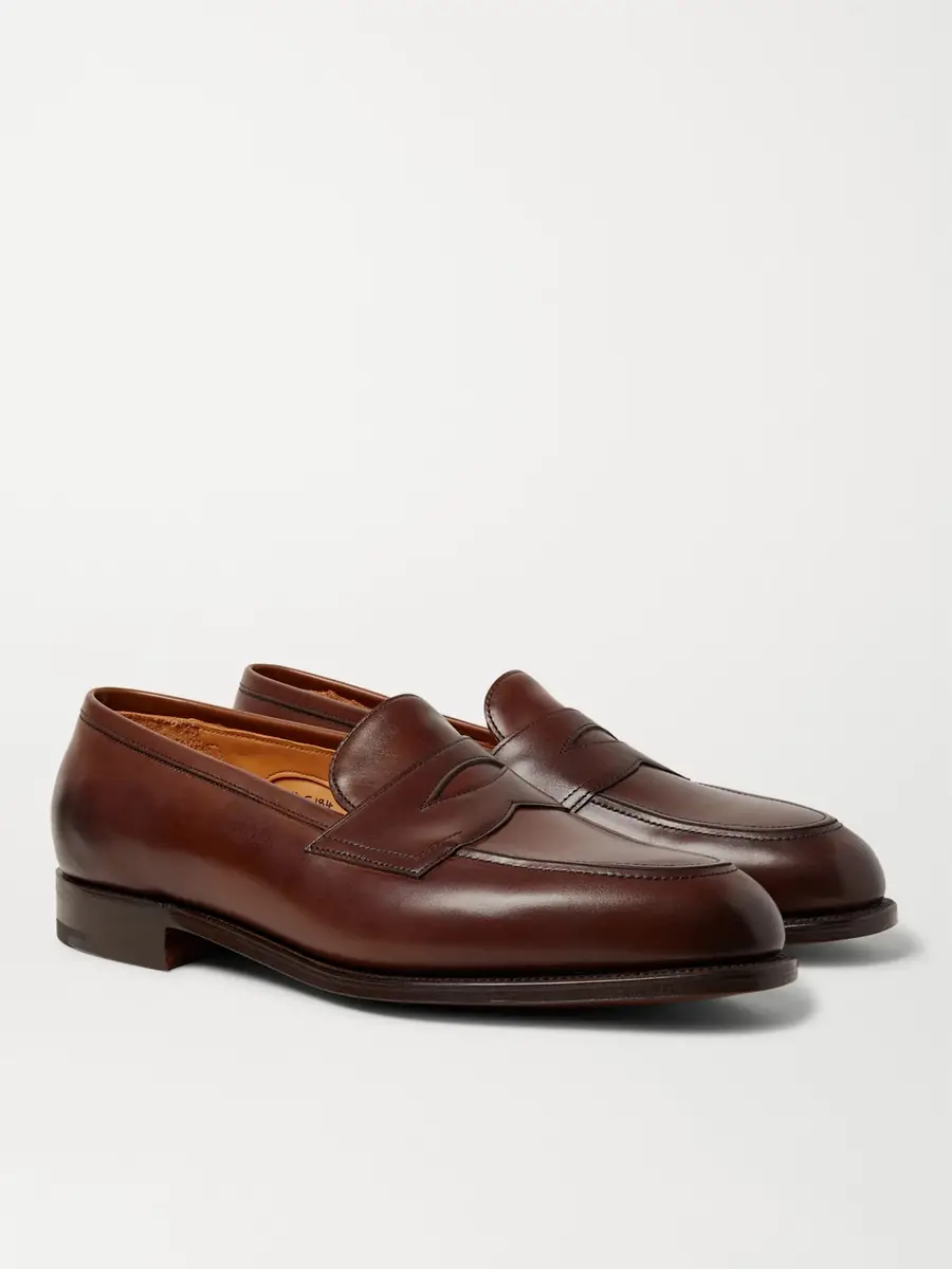 Edward Green Piccadilly Leather Penny Loafers - Men | Thumbnail 4