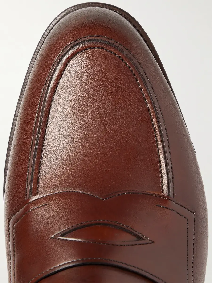 Edward Green Piccadilly Leather Penny Loafers - Men | Thumbnail 6