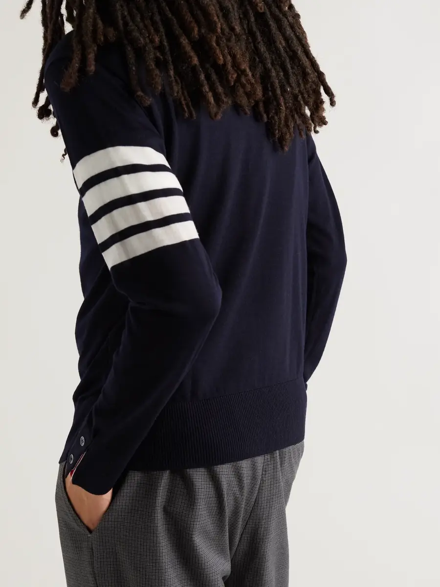 Thom Browne Striped Merino Wool Sweater - Men | Thumbnail 3 Thom Browne Striped Merino Wool Sweater - Men | Thumbnail 3