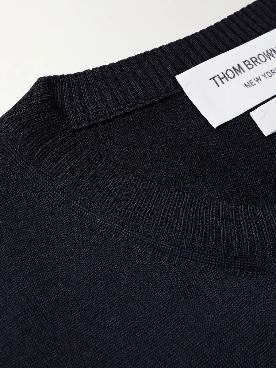 Thom Browne Striped Merino Wool Sweater - Men | Thumbnail 4 Thom Browne Striped Merino Wool Sweater - Men | Thumbnail 4