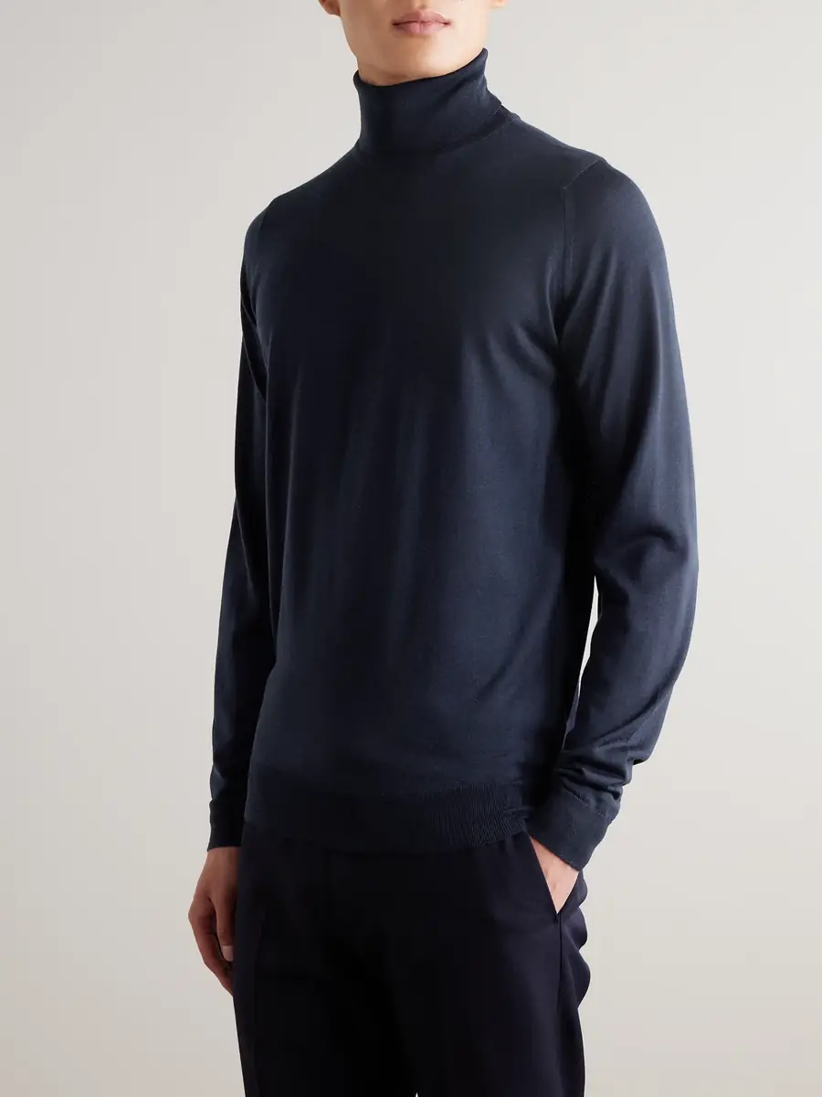 John Smedley Cherwell Merino Wool Rollneck Sweater - Men | Thumbnail 3 John Smedley Cherwell Merino Wool Rollneck Sweater - Men | Thumbnail 3