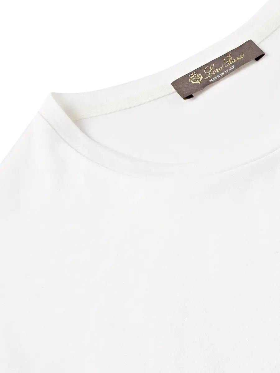 Loro Piana Slim-Fit Silk and Cotton-Blend Jersey T-Shirt - Men | Thumbnail 5 Loro Piana Slim-Fit Silk and Cotton-Blend Jersey T-Shirt - Men | Thumbnail 5