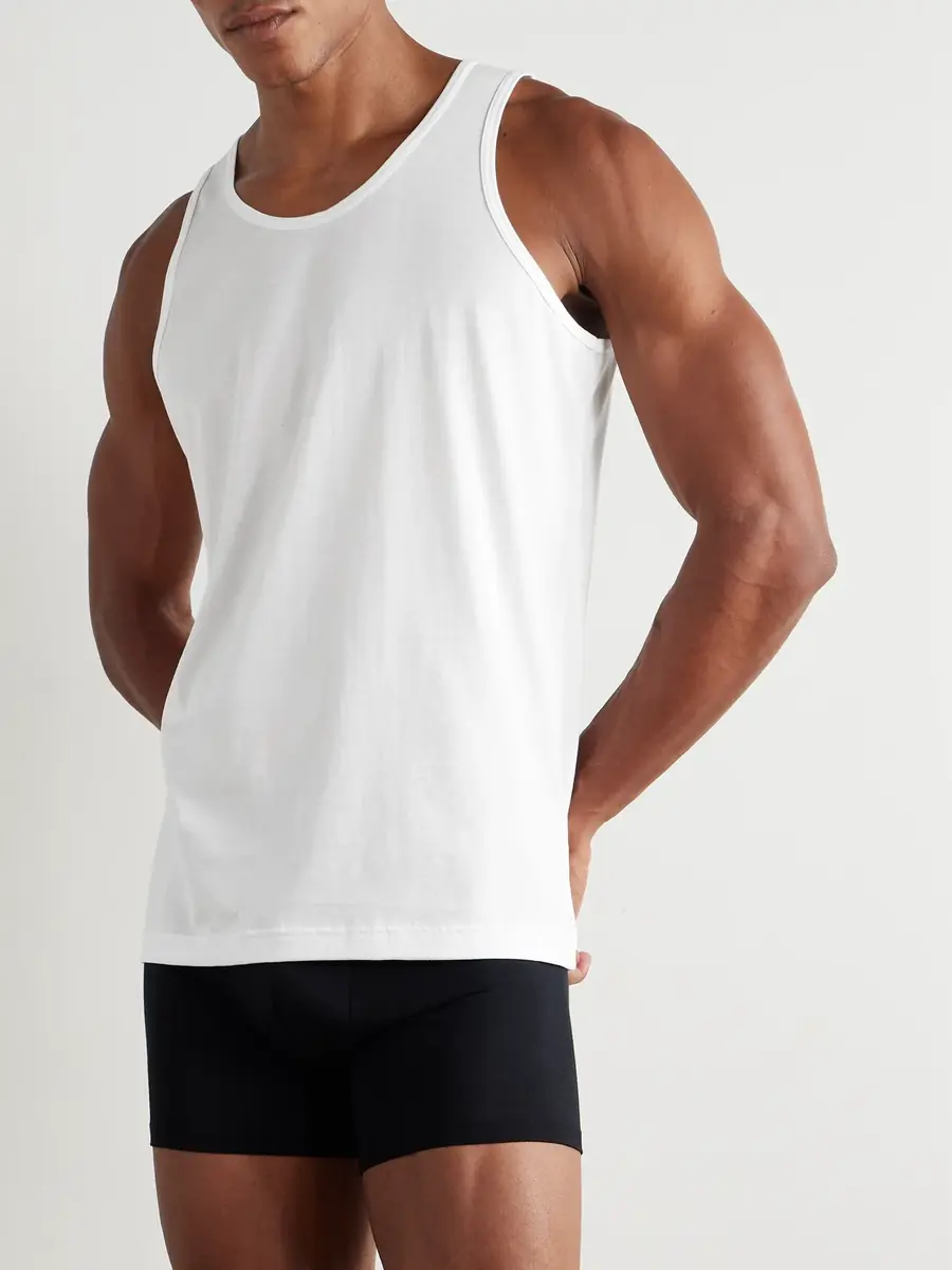 Sunspel Cotton-Jersey Tank Top - Men | Thumbnail 2