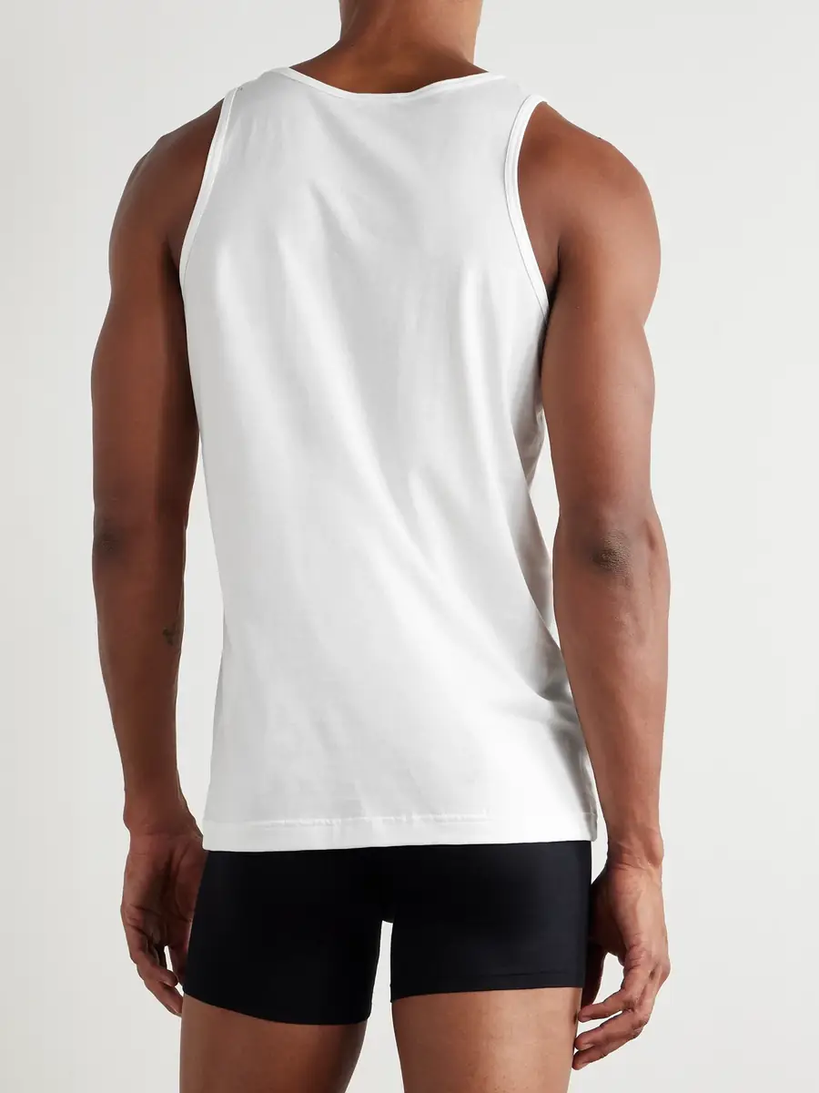 Sunspel Cotton-Jersey Tank Top - Men | Thumbnail 3