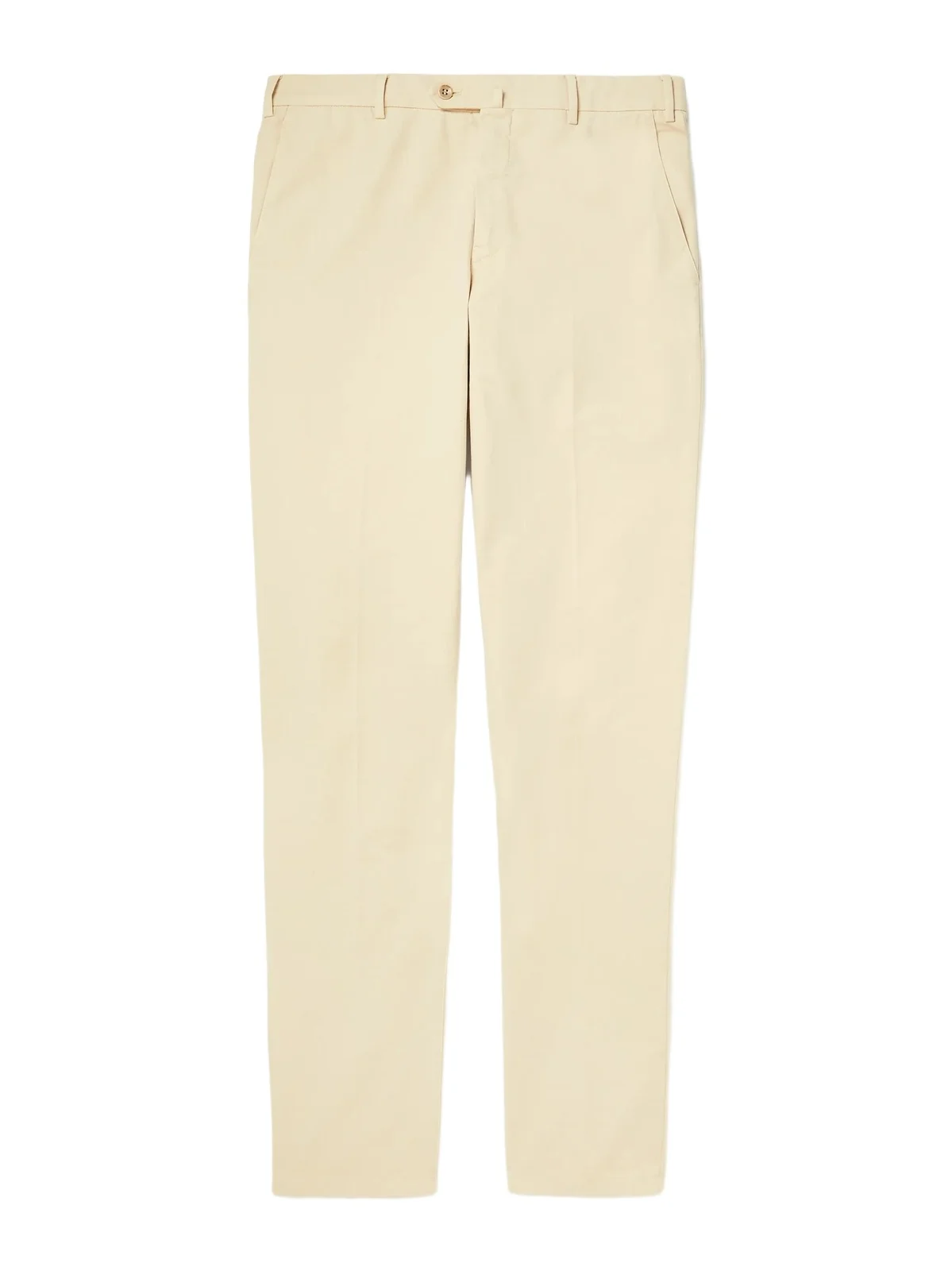 Pantaflat Slim-Fit Pleated Stretch-Cotton Trousers - Men