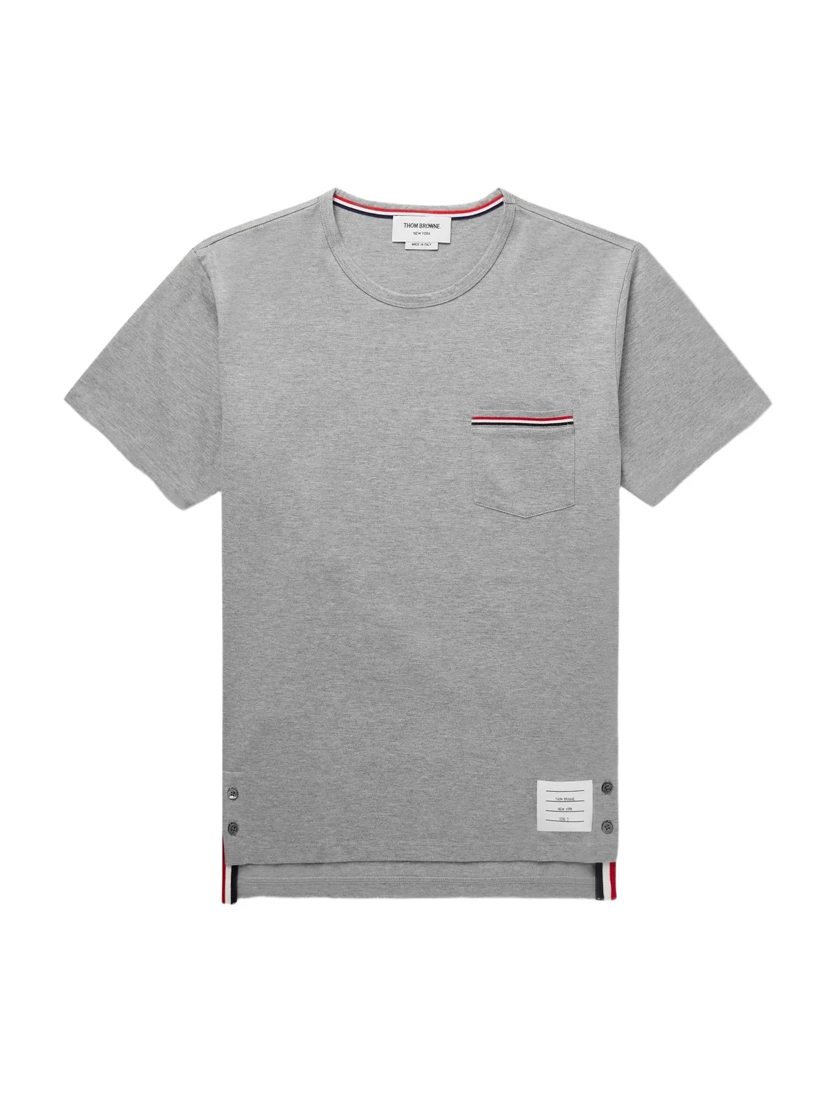 Slim-Fit Grosgrain-Trimmed Cotton-Jersey T-Shirt - Men