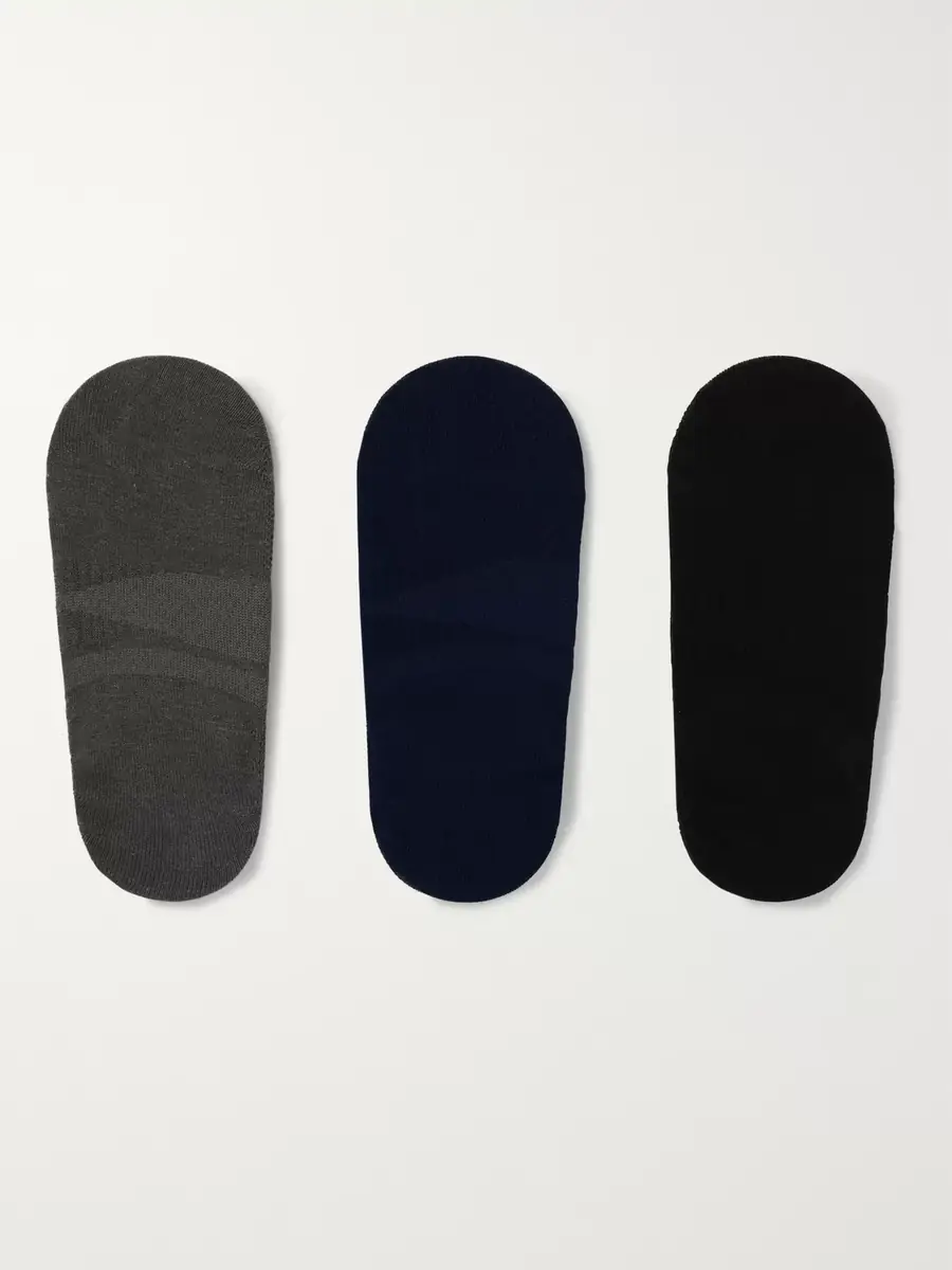 MR P. Three-Pack No-Show Stretch-Knit Socks - Men | Thumbnail 2 MR P. Three-Pack No-Show Stretch-Knit Socks - Men | Thumbnail 2