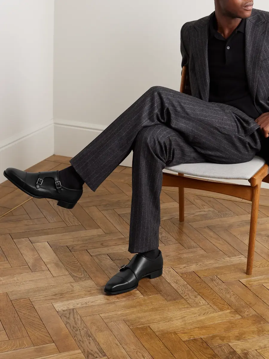 George Cleverley Thomas Cap-Toe Leather Monk-Strap Shoes - Men | Thumbnail 2 George Cleverley Thomas Cap-Toe Leather Monk-Strap Shoes - Men | Thumbnail 2