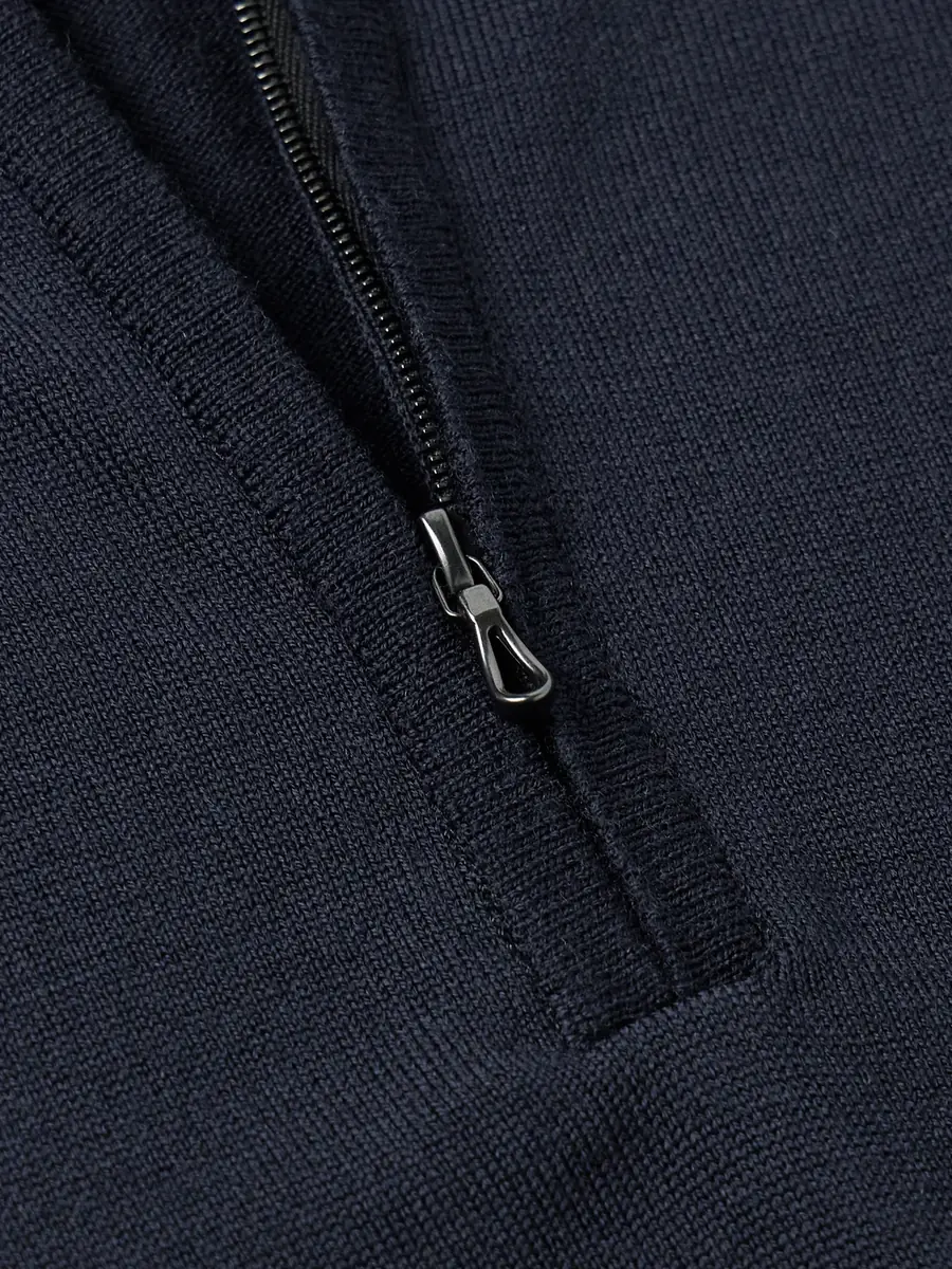 John Smedley Tapton Slim-Fit Merino Wool Half-Zip Sweater - Men | Thumbnail 5 John Smedley Tapton Slim-Fit Merino Wool Half-Zip Sweater - Men | Thumbnail 5
