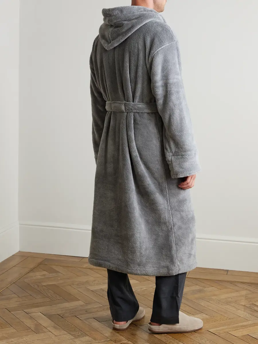 Soho Home Fleece Hooded Robe - Men | Thumbnail 3 Soho Home Fleece Hooded Robe - Men | Thumbnail 3