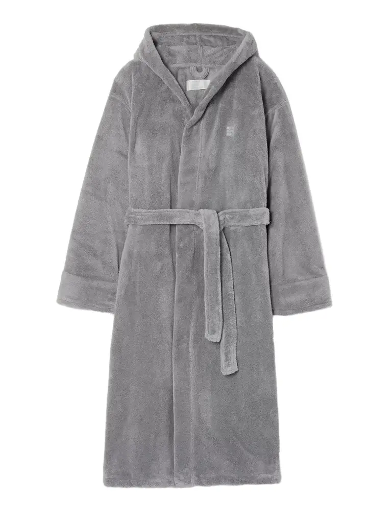 Fleece Hooded Robe - Men