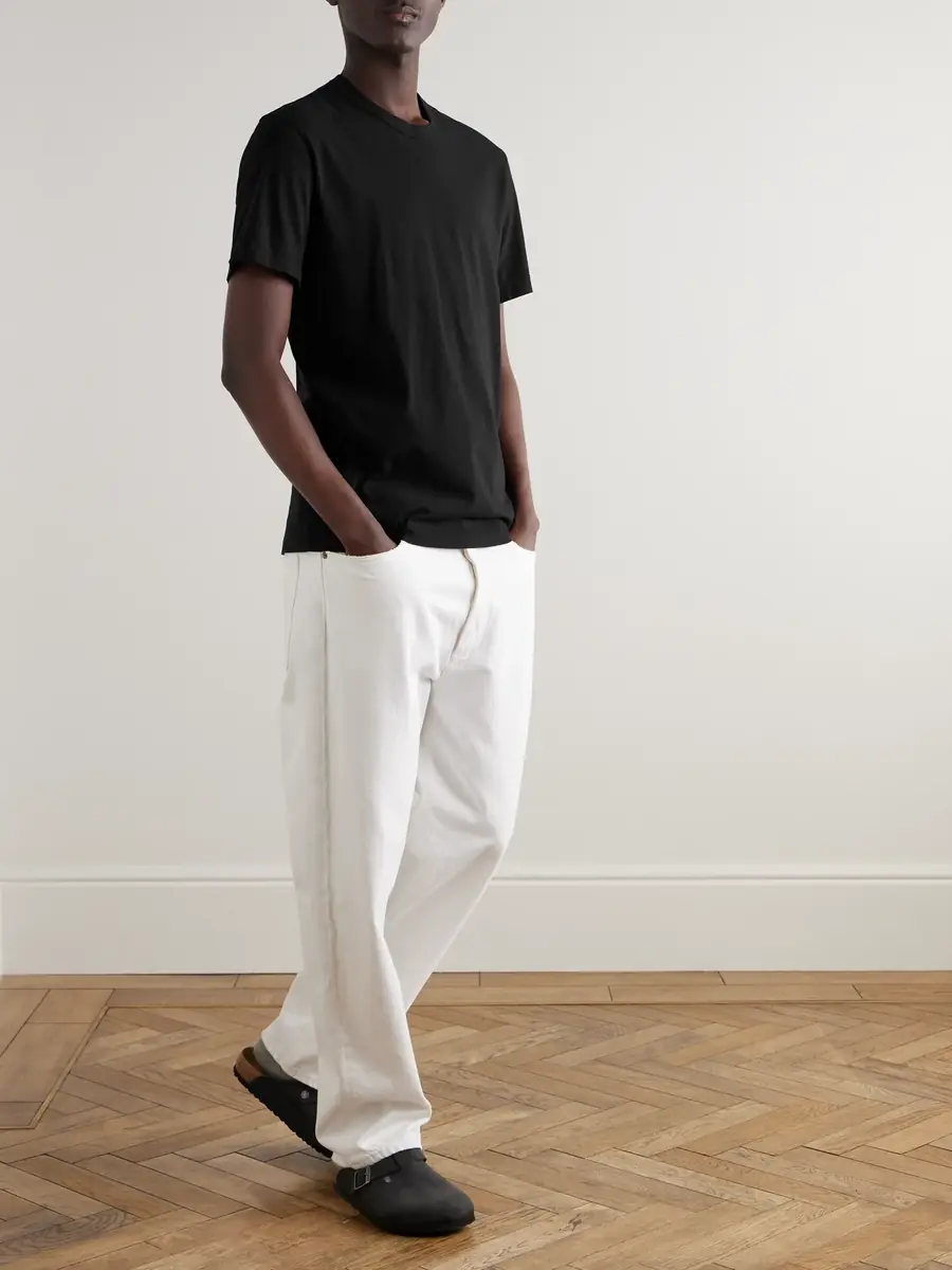 James Perse Combed Cotton-Jersey T-Shirt - Men | Thumbnail 2