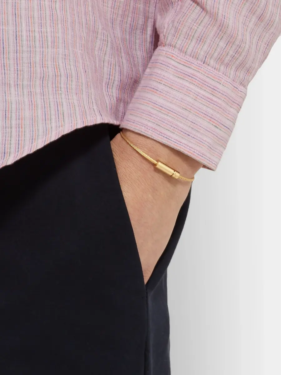 LE GRAMME Le 11 Brushed 18-Karat Gold Bracelet - Men | Thumbnail 2 LE GRAMME Le 11 Brushed 18-Karat Gold Bracelet - Men | Thumbnail 2