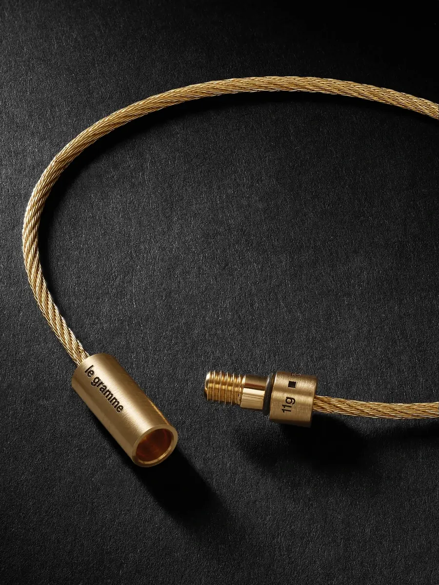 LE GRAMME Le 11 Brushed 18-Karat Gold Bracelet - Men | Thumbnail 3 LE GRAMME Le 11 Brushed 18-Karat Gold Bracelet - Men | Thumbnail 3