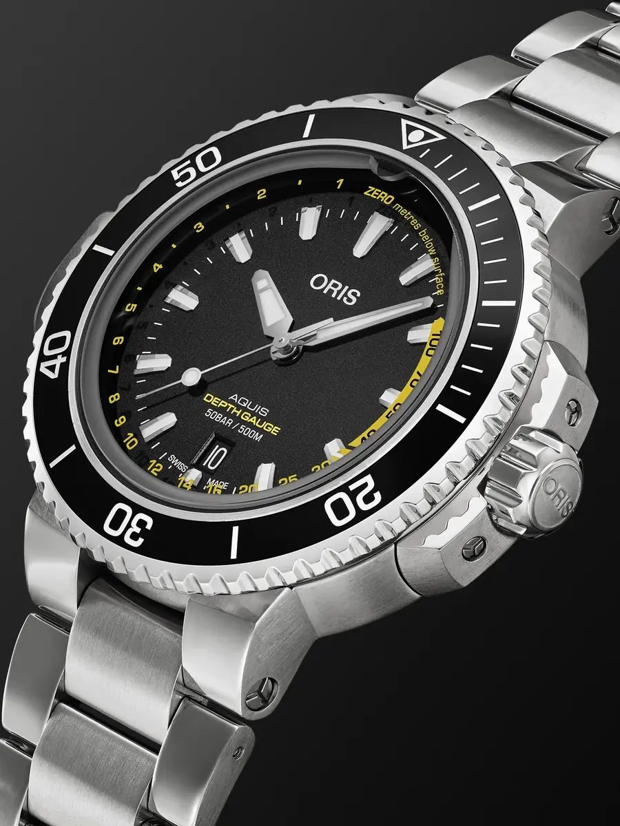 ORIS Aquis Depth Gauge Automatic Stainless Steel Watch, Ref. 01 733 7755 4154-Set MB - Men | Thumbnail 3 ORIS Aquis Depth Gauge Automatic Stainless Steel Watch, Ref. 01 733 7755 4154-Set MB - Men | Thumbnail 3