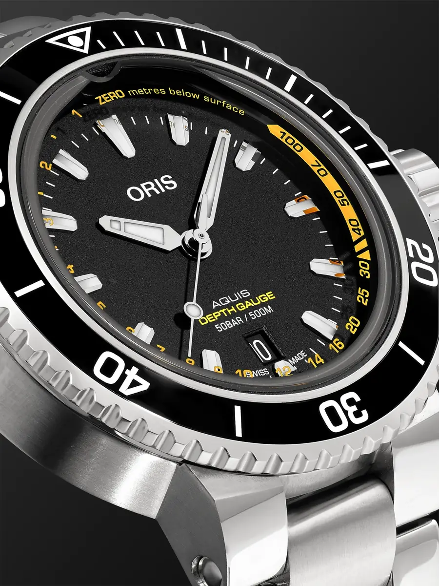 ORIS Aquis Depth Gauge Automatic Stainless Steel Watch, Ref. 01 733 7755 4154-Set MB - Men | Thumbnail 5 ORIS Aquis Depth Gauge Automatic Stainless Steel Watch, Ref. 01 733 7755 4154-Set MB - Men | Thumbnail 5