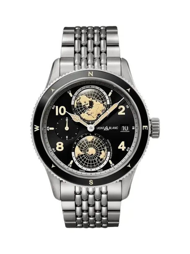 Montblanc 1858 Geosphere Automatic Stainless Steel Watch, Ref. 125872 - Men